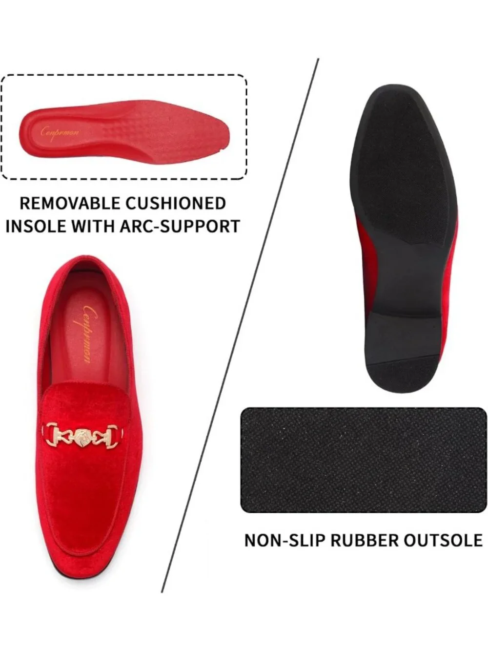 Stylish Velvet Slip-On Loafers for Men - Multiple Colors Available, Comfortable